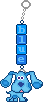 blue keychain
